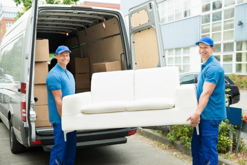 Removal team planning a local move in Clapton near residential homes