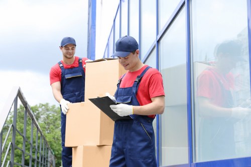 Moving team supporting a home relocation in Clapton