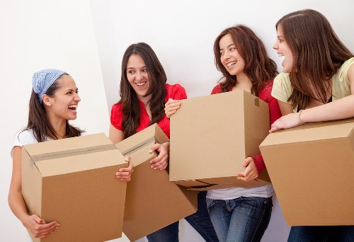 Furniture loading support for a Clapton flat move