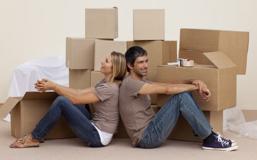Office and home moving supplies used for removals in Clapton