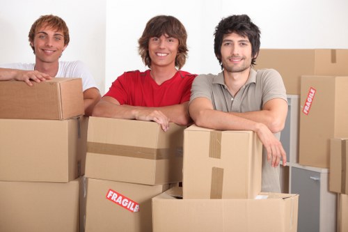 Checklist and moving supplies for a house move in Clapton