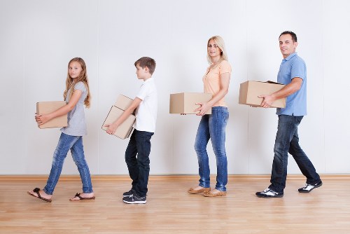 Packing and furniture wrapping for a Clapton home move