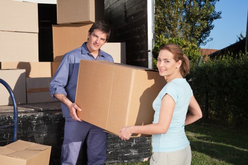 Local commercial moving team assisting a Clapton business relocation