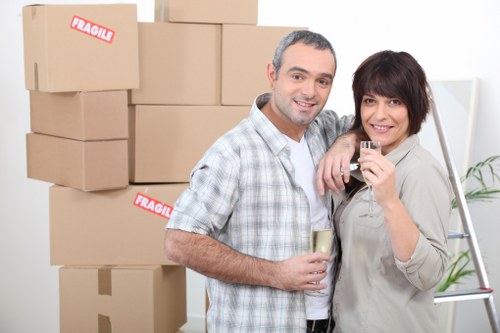 Commercial relocation support with a moving truck in Clapton